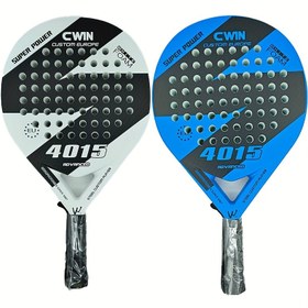 Resim CWIN Padel Raketi - Karbon Fiber & EVA Yüz, 4015 Model, Beyaz/Mavi, Padle Çantası Kapağı Dahil, Güvenlik Halatı ile Ücretsiz Hediye - Başlangıç ve Uzmanlar için Unisex Yetişkin Tenis Raketi, Tenis Aksesuarları, Spor Ekipmanları, Şık Spor Ekipmanları, Dayanıklı Spor Ekipmanları 
