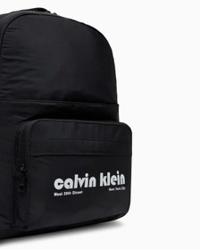 Resim Calvin Klein Grafik Logolu Çok Fonksiyonlu Erkek Sırt Çantası Black - Black / STD 