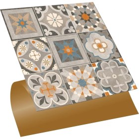 Resim Kendinden Yapışkanlı Apricot Desenli Pvc 30X30 cm (11 Adet / 1 M²) 