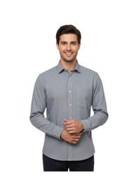 Resim Erkek Klasik Uzun Kol Tek Cepli Gömlek Bgl-st04822 Gri 