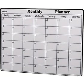 Resim Topnotch 1 Adet Manyetik Not Tahtası - Silinebilir Buzdolabı Planlayıcı, Kareli Ofis Mutfak Organizer 