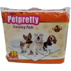 Resim Petpretty Yavru Köpek Tuvalet Eğitim Pedi 60 x 90 CM 30'lu 