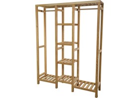 Resim Indigo Doğal Ahşap Açık Gardırop 145x55 cm 