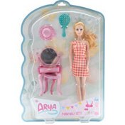 Resim Arya Makyaj Masası Seti Kare Desen Elbiseli 