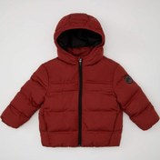 Resim DeFacto Erkek Bebek Su İtici Kumaş Kapüşonlu Şişme Mont C6963A524WNBR181 