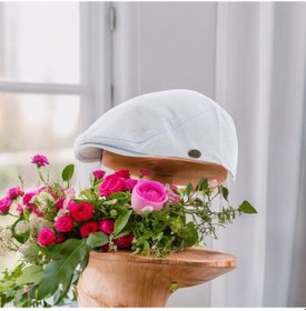 Resim Shopiolog Yazlık Spor İtalyan Fılet Model Erkek London Kasket Buz Mavisi Buz Mavi 