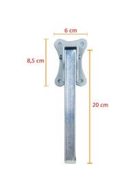 Resim İyimi Profil Yer Sofrası Mobilya Katlanır Laptop Sehpa Ayağı Set 20 Cm 4'lü Gümüş 