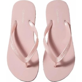 Resim Calvin Klein Kadın Rahat Taban Logo Detaylı Parmak Arası Pembe Terlik HW0HW02956-TFF 