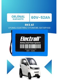 Resim Rks A1 Uyumlu Batarya Standart Kapasite Lifepo4 60v 52ah 
