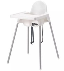 Resim IKEA Antılop Tepsili Mama Sandalyesi 