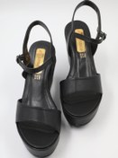 Resim PASSAGE SHOES 3017 Siyah Dolgu Topuk Kadın Ayakkabı 