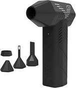 Resim Mini Turbo Jet Fan, Jet Kuru Üfleyici, 130000 RPM 52M/s Turbo Şiddetli Fanlar, Araba, Bilgisayar Klavyesi, Barbekü, Kar Temizleme için 3 Ayarlanabilir Hızlı Elektrikli Hava Toz Alma Makinesi 