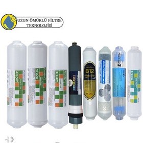 Resim Purefer Kapalı Kasa Su Arıtma Cihazı Sertifikalı 8li B12 Alkali+detox+ Platinium Mebran 4lü Mineral 