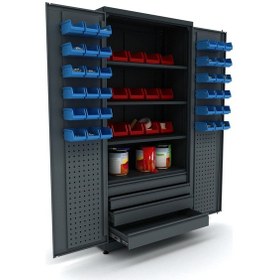 Resim 4 Çekmeceli Avadanlıklı Malzeme Dolabı İe.36.24.26 