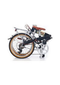 Resim Bianchi Vintage Katlanır Bisiklet Siyah 7v Siyah 