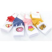 Resim Ekinoks 4 Lü Sare Yiyecek Desenli Kız Çocuk Soket Çorap 001 