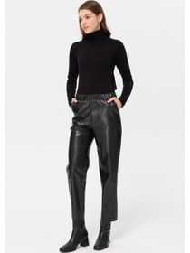 Resim Esswaap Deri Pantolon Taba-taba Taba 