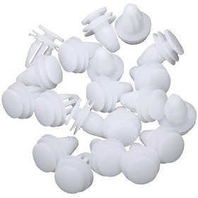 Resim 20 Adet Araba Beyaz Perçin Kapı Döşeme Klipsi Bağlantı Elemanı Beyaz 