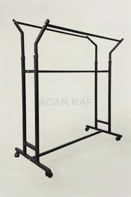 Resim Genel Markalar Tekerlekli Çift Taraflı Stand Askılık Stant 