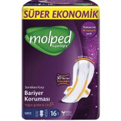 Resim Molped Supernight Süper Ekonomik Gece Hijyenik Ped 16'lı 