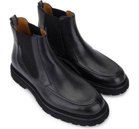 Resim Rossi Erkek Hakiki Deri Siyah Casual Bot 668 1207P Erk Bot SK25-26 Nero 