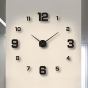Resim Modern İskandinav Tarzı Sessiz Duvar Saati - Kendin Yap Yapışkanlı, Etkileşimli Parlayan Dijital Ekran, Oturma Odası veya Çalışma Odası İçin Mükemmel, Minimalist Tasarım, Pille Çalışan (AA Dahil Değil), Saat Duvar Dekoru 