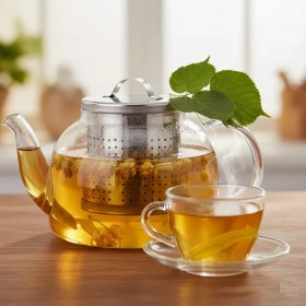 Resim Nuveden Ieg™ Çay Süzgeci Büyük Boy Paslanmaz Çelik Demlik Içi Çay Süzgeci Geniş Hacimli ve Dayan 