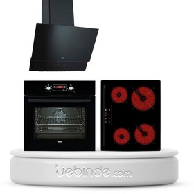 Resim Teka Chef 9 Ankastre Set (HAK 627 BK Fırın +TZ 6415 Ocak+ TVT 60.1 Siyah Davlumbaz) 