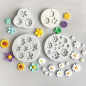 Resim 4 Adet Papatya Ayçiçeği Silikon Kalıp, El Yapımı Çalışmalar için Uygun, Polimer Kil Sabun ve Mum yapımı Ev Dekoru Çeşitli Sanatsal Eserler ve Hediyeler Küpe Kolye DIY Takı Yapımı Projeler, Çiçek Desenli Modeller, Artistik İşlemeli Esnek kalıplar, Şık Tasarım ürünleri ile ev dekorasyonu tutkunlarınca tercih edilen silikondan üretilmiş takılar 