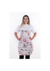 Resim Jarse Frilly İkili Paket Sıvı Geçirmez Su Geçirmez Mutfak Önlüğü Fincan 