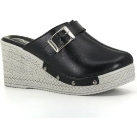 Resim Önü Kapalı Dolgu Topuk Kadın Terlik 