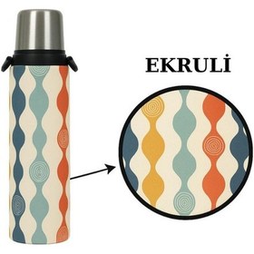 Resim Klasik 1.0 Lt. İle Uyumlu Omuz Askılı Termos Kılıfı Çok Renkli 