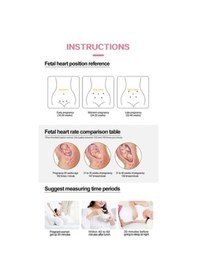 Resim Lijinxu Taşınabilir Pembe Ölçüm Monitörü Karakter Kalp İtibaren Hassas Haftadan Geeroyoo Bebek Atışı 12. 111 - Hd Pembe 