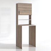 Resim Iffe Lundberg 180x66x55-20 CM Kapaklı Arkalıksız Ceviz Çamaşır Makinesi Cordoba Banyo Dolabı Kenzlife