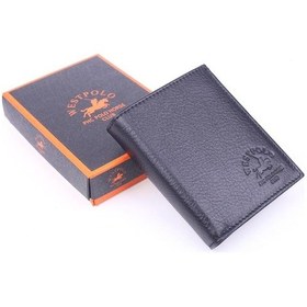 Resim West Polo 1005-1 Erkek Hakiki Deri Kartlık & Cüzdan-Siyah-Standart 