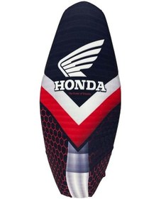 Resim Honda Activa S Koltuk Kılıfı Siyah Beyaz Kırmızı Üçgen 