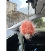 Resim Mini Disko Toplu Tuylu Ponpon Dikiz Ayna Susu Rose Gold 