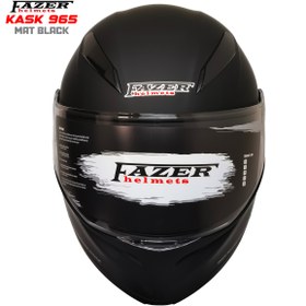 Resim FAZER 965 MAT SİYAH KASK 