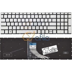 Resim Hp 15-dw, 15-dw0000 Notebook Klavye - Tuş Takımı / Silver, Gri Tr Işıklı 