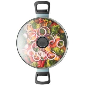 Resim Berghoff Leo Slate Pastel Mavi Alüminyum Tencere 24 Cm 