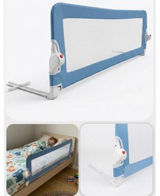 Resim Wellgro Littles 150 48 CM Yatak Bariyeri, Çocuk Yatak Korkuluğu Mavi 