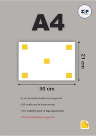 Resim ZiPrinter Giyotin Makasında Görevliden Başkasının Çalışması Yasaktır isg Uyarı Levhası PVC A4 21x30 cm 