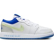 Resim Air Jordan 1 Low Sneaker School Gs Basketbol Ayakkabısı Hj9955-100 Çok Renkli 