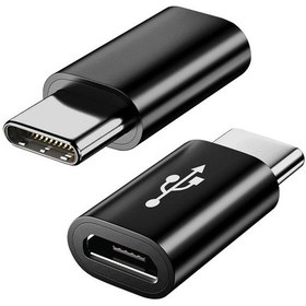Resim Siyah Mikro Usb Type-c Usb Dönüştürücü-4865 