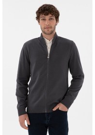 Resim U.s. Polo Assn. Erkek Antrasit Hırka Triko 50298268-vr006 Antrasit 
