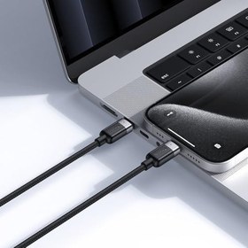 Resim Mcdodo Ca-6780 1.5 M 100W 2'Si 1 Arada Type-C To Type-C + Type-C Siyah Kablo 