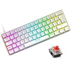 Resim Blic Red Swicth Mini RGB Mekanik Q Oyun Klavyesi T60 