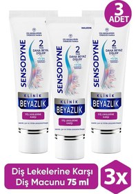 Resim Sensodyne Klinik Beyazlık Diş Lekelerine Karşı Diş Macunu 75 Ml 3 Adet 