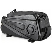 Resim Gajeena Bisiklet, Motosiklet Ve Elektrikli Scooter İçin 8.6l Su Geçirmez Sırt Çantası - Reflektif Şeritli, Çok Amaçlı Kullanım Siyah 