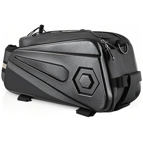 Resim Gajeena Bisiklet, Motosiklet Ve Elektrikli Scooter İçin 8.6l Su Geçirmez Sırt Çantası - Reflektif Şeritli, Çok Amaçlı Kullanım Siyah 